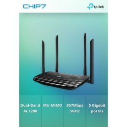 TP-LINK Archer C6 V3.2 AC1200 Dual band 802.11ac Gigabit router 4xLAN 1xWAN IPTV MU-MIMO