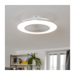 Brilagi - Luminária LED dimável com ventoinha AURA LED/38W/230V branca + DO