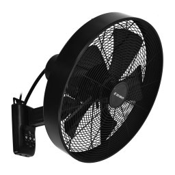 ZEVENTI - Ventoinha de parede FREEZE 50W/230V diâmetro 40 cm preto + comando