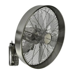 ZEVENTI - Ventoinha de parede FREEZE 50W/230V diâmetro 40 cm cromado + comando