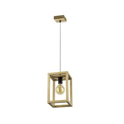 Spot-Light 61540174 - Lustre suspenso por cabo KAGO 1xE27/60W/230V carvalho mate