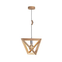 Spot-Light 1271174 - Lustre suspenso com cabo TRIGONON 1xE27/60W/230V carvalho mate