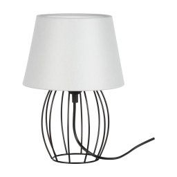 Spot-Light 7664104 - Lâmpada de mesa MANGOO 1xE27/40W/230V cinza/preto