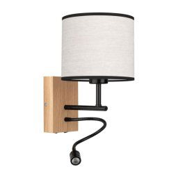 Spot-Light 67291974 - Lâmpada de parede LED BOHO 1xE27/25W/230V + LED/1W/230V ca