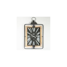 Relógio de parede 1xAA 76x46 bege/preto