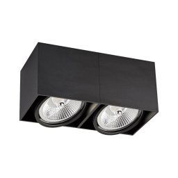 Zuma Line ACGU10-117-N - Foco BOX 2 2xGU10-ES111/15W/230V preto