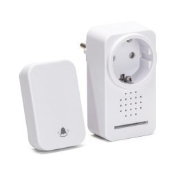 Aigostar - Campainha Sem Fios Plug-in 1Z 230V IPX4 branco