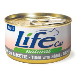 12x85g LifeCat Adult atum e anchovas pequenas comida húmida para gatos