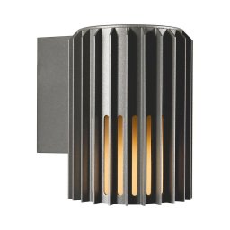 Nordlux - Iluminação de parede exterior ALUDRA 1xE27/15W/230V antracite
