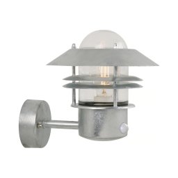 Nordlux - Iluminação de parede exterior com sensor BLOKHUS 1xE27/60W/230V IP54