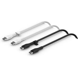 Belkin Cabo Flex USB-C para USB-C - Preto Branco - 2uni