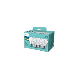 PACK 6x Lâmpadas LED Philips A60 E27/8W/230V 2,700K