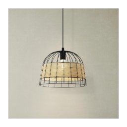 Eglo 55709 - Candeeiro suspenso ANWICK 1xE27/40W/230V vime