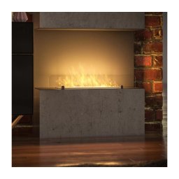 InFire - Lareira embutida BIO 80x45 cm 3kW preta