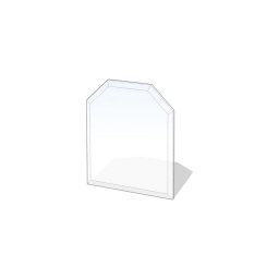 Vidro sob a lareira 1200x1000x8 mm