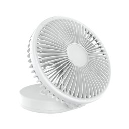 Ventilador de mesa recarregável 10W/5V 2400 mAh branco