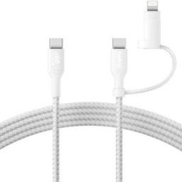 Belkin Cabo 2 em 1 USB-C para Lightning 1.5 m - Branco
