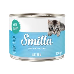6x200g coelho Kitten Smilla comida húmida para gatos