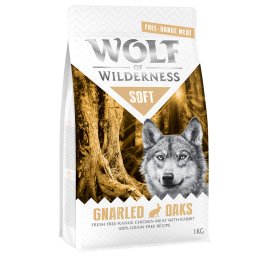 5x1kg Soft Gnarled Oaks frango do campo e coelho Wolf of Wilderness cão