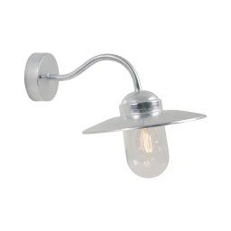 Nordlux - Iluminação de parede exterior LUXEMBOURG 1xE27/60W/230V IP54 prateado