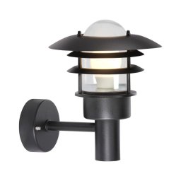 Nordlux - Iluminação de parede exterior LONSTRUP 1xE27/60W/230V IP44 preto