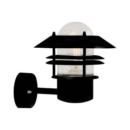 Nordlux - Iluminação de parede exterior BLOKHUS 1xE27/60W/230V IP54 preto