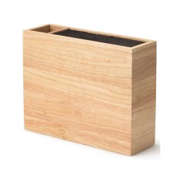 Continenta C3315 - Suporte para facas com inserção flexível e compartimento 27,5x9x21,5 cm