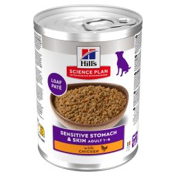 24x370g Frango Adult Dog Sensitive Stomach & Skin Hill's Science Plan