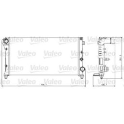 Radiador, arrefecimento do motor VALEO 734924