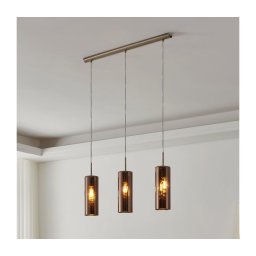 Eglo 98699 - Lustre pendente com cabo SELVINO 3xE27/15W/230V