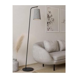 Eglo 43987 - Candeeiro de chão ALSAGER 1xE27/40W/230V cinzento