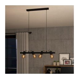 Eglo 43848 - Candeeiro suspenso PLIMSOLL 4xE27/15W/230V