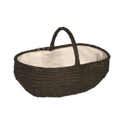 Cesto de vime para madeira com pega 40x65 cm