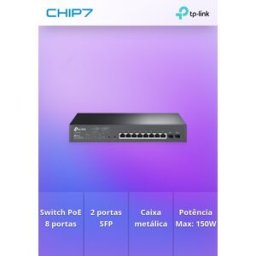 TP-LINK Omada 10-Port PoE+ Gigabit Smart Switch with 2 SFP Slots