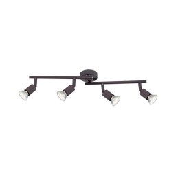 GLOBO 57382-4L - Foco LED OLIWA 4xGU10/3W/230V preto