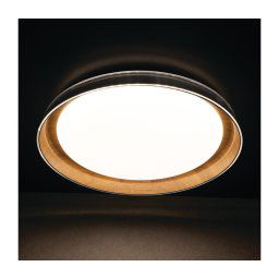 Kanlux 37317 - Iluminação de teto LED NIFU LED/17,8W/230V diâmetro 43 cm branco/castanho