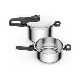 Tefal - Conjunto de panelas de pressão 4/6 l SECURE TRENDY inox