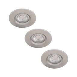 Philips - PACK 3x Iluminação de casa de banho LED com regulação LED/5W/230V 2,700K IP65