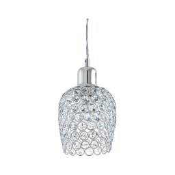Eglo 94896 - Candelabro de cristal BONARES 1 1xE27/60W/230V