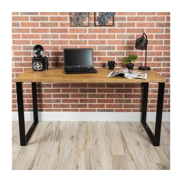 Mesa de trabalho BLAT 160x60 cm preto/castanho