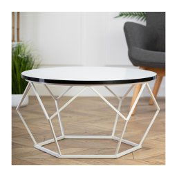 Mesa de centro DIAMOND 40x70 cm preto/branco