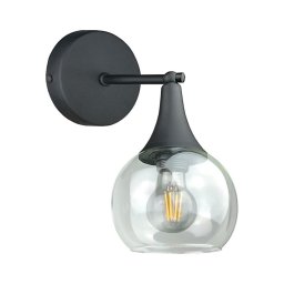 Iluminação de parede STAR 1xE27/60W/230V preto/transparente