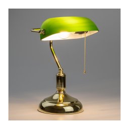 Brilagi - Candeeiro de secretária BANK OFFICE 1xE27/60W/230V dourado/verde