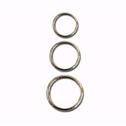Kit de 3 Aneis de Metal