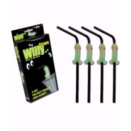 4 Palhinhas com Pénis Fluorescentes