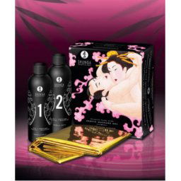 Kit Óleos de Massagem Shunga Morango e Espumante