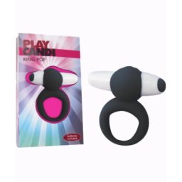 Anel Vibratório Ring Pop Preto