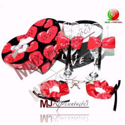 Caixa Presente "I Love You" Champanhe