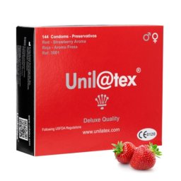 Preservativos Morango Unil@atex (144 Un)