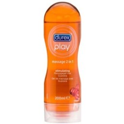 Gel Lubrificante e Massagem Durex® 2 em 1 Guaraná (200 ml)